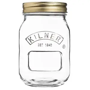 Materiel Ch Pro Bocal à conserves en verre couvercle vis - Kilner 500 ml - Verre50 cl pas cher