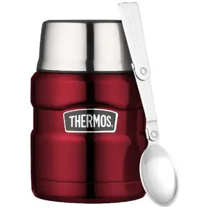 Thermos - boite alimentaire isotherme 0.45l rouge 184807 - king 184807 pas cher
