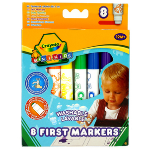 Comparateur de prix : VIVID CRAYOLA Mini Kids 8 Feutres dès 1 an