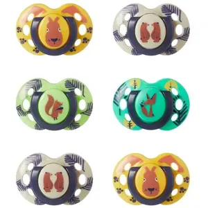 Comparateur de prix : Tommee Tippee Sucette Fun 18-36 mois silicone/PP lot de 6