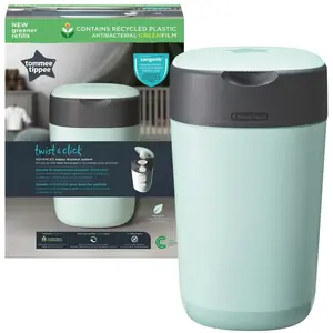 Comparateur de prix : Tommee Tippee Poubelle à couches Twist & click Vert