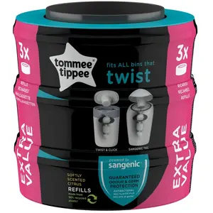 Tommee Tippee Multipack recharges Twist et Clic - Sangenic - lot de 3 pas cher