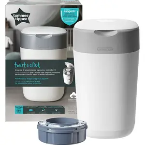 Comparateur de prix : Sangenic Tommee Tippee Twist & Click White poubelle à couches 1 pcs