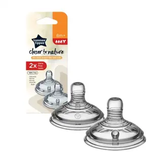 Comparateur de prix : TOMMEE TIPPEE Tétines, préparation épaisse, 6 mois+, lot de 2