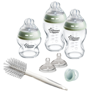 Comparateur de prix : Tommee Tippee Closer to Nature Clear Glass Baby Bottle Starter Set