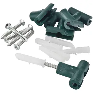 Comparateur de prix : TENAX - Fixation pour grillage muraux - Set de 6 pièces, Vert