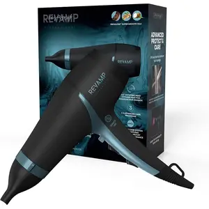 Comparateur de prix : Seche Cheveux Revamp Progloss DR-4000-EU 2100W Facile à Nettoyer Protection de Chaleur Céramique Noir