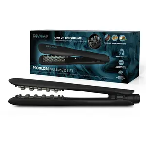 Revamp Brosse Volumisante Céramique Volume & Lift Progloss - Matériel de Coiffure avec Plaque 4D pour une Tenue et un Volume Durables - Arrêt Automatique et Options de Chauffage VariablesVendu paramazon