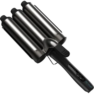 Revamp Progloss Boho Beach Waver XL - Vague de plage 38 mm avec 3 fûts pour des vagues de plage souples et larges - Niveaux de chaleur variables et arrêt automatiqueVendu paramazon