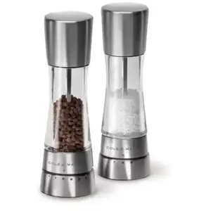 Comparateur de prix : Duo moulins à poivre et sel COLE AND MASON sel & poivre Coffret Derwent INOX 190 MM