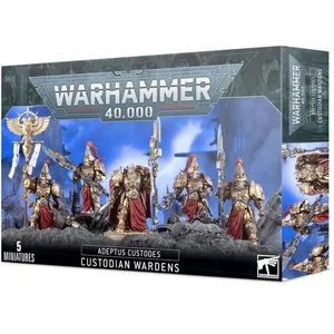 Comparateur de prix : Figurine Games Workshop Warhammer 40k - Adeptus Custodes Custodian Wardens TU