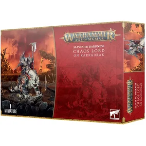 Comparateur de prix : Warhammer Age of Sigmar Games Workshop Slaves to Darkness : Chaos Lord on Karkadrak