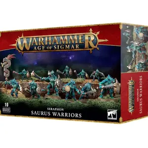 Figurine - Games Workshop - Warhammer AoS - Seraphon Saurus - 10 figurines - 95 pièces - Mixte