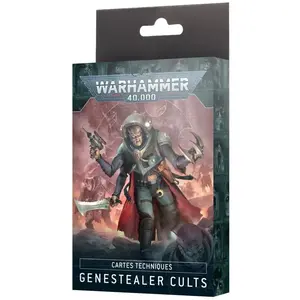 Comparateur de prix : Jeu de figurine CARTES TECHNQUES: GENESTEALER CULTS (FRA) 38-02  - Games Workshop Extension de jeux de figurines  - 01050117002 