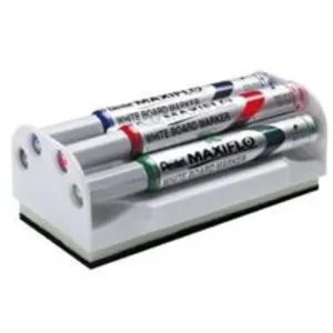 Comparateur de prix : 4239 Pentel Maxiflo Brosse + 4 Marqueurs à pointe conique moyenne Noir/Bleu/Rouge/Vert