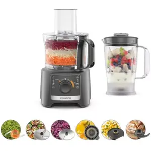 Comparateur de prix : Kenwood MultiPro Compact FDP31.360GY robot de cuisine 800 W 2,1 L Gris