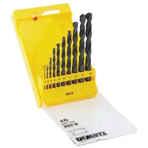Comparateur de prix : Dewalt Coffret de forets métal Extrudes-DIN 338 HSS-R Ø 1 à 10 mm - DT5911