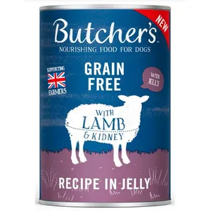 Butcher's Original sans céréales 24 x 400 g pour chien - agneau en gelée pas cher