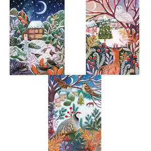 Puzzles 3 x 500 pièces : FAUNE GLACÉE