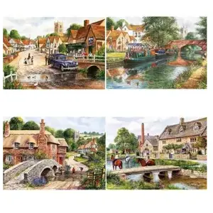 Comparateur de prix : Puzzle 4 x 500 pièces : Les voies navigables de Terry