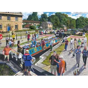Gibsons Puzzle 1000 pièces : Voies navigables du Wiltshire pas cher