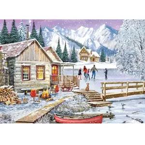 Gibsons Puzzle 1000 pièces : L'hiver à la cabane pas cher