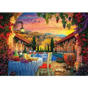 Gibsons Puzzle 1000 pièces : Coucher de soleil sur la Toscane pas cher
