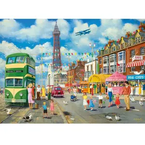 Gibsons Puzzle 1000 pièces : Promenade de Blackpool pas cher
