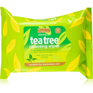 Beauty Formulas Tea Tree lingettes micellaires démaquillantes 25 pcs pas cher