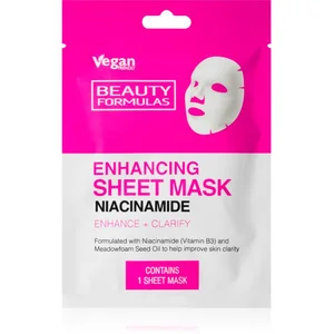 Beauty Formulas Niacinamide masque nourrissant en tissu 1 pcs pas cher