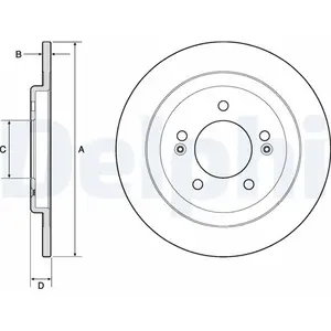 DELPHI Disques de frein pour KIA: Ceed & HYUNDAI: i30 (Ref: BG4749C) pas cher
