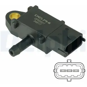 Comparateur de prix : Delphi Capteur de pression d'échappement DPS00017