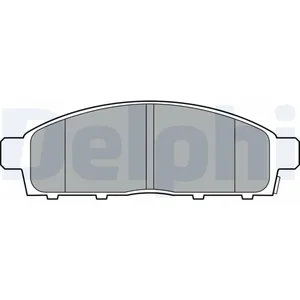 DELPHI Plaquettes de frein X4 pour MITSUBISHI: L200 & FIAT: Fullback (Ref: LP3313) pas cher