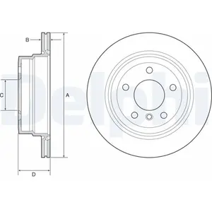 DELPHI Disques de frein pour BMW: Série 1 (Ref: BG4946C) pas cher
