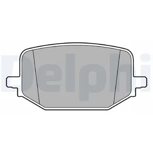 DELPHI Plaquettes de frein X4 pour FORD USA: Explorer (Ref: LP3697) pas cher
