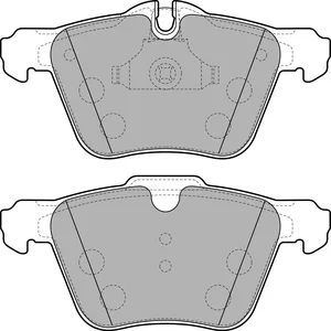 DELPHI Plaquettes de frein X4 pour JAGUAR: XK, XJ, XF, S-Type (Ref: LP2114) pas cher