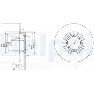 Comparateur de prix : Disque de frein DELPHI BG2533 avant, plein, 2 pièce