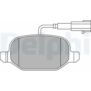 DELPHI Plaquettes de frein X4 pour ALFA ROMEO: Mi.To & FIAT: Linea (Ref: LP2300) pas cher