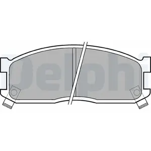 Delphi Technologies LP530 Plaquette de frein lot de 4 pas cher