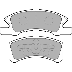 DELPHI Plaquettes de frein X4 pour MITSUBISHI: Space Star, Space Star II & DAIHATSU: Trevis, Cuore (Ref: LP1918) pas cher