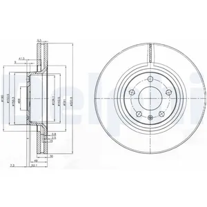 DELPHI Disques de frein pour AUDI: A6, A8 (Ref: BG3939) pas cher