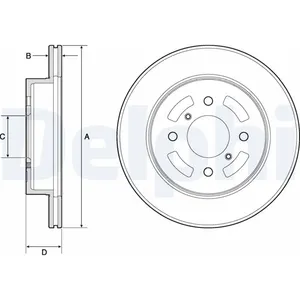 DELPHI Disques de frein pour SUZUKI: Ignis (Ref: BG3941) pas cher