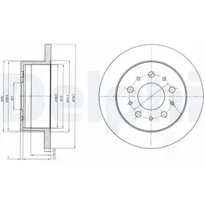 Disque de frein DELPHI BG4061 pas cher