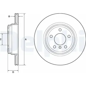 DELPHI Disques de frein pour BMW: Série 3, Série 4 (Ref: BG4665C) pas cher