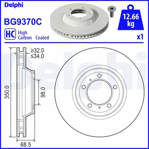 Disque de frein DELPHI BG9370C pas cher