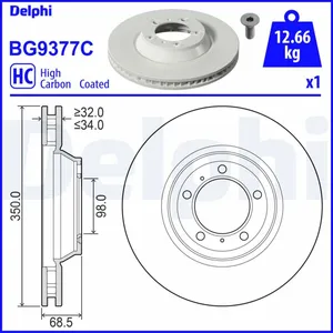 Disque de frein DELPHI BG9377C pas cher