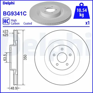 DELPHI Disques de frein pour FORD: Focus (Ref: BG9341C) pas cher