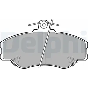 DELPHI Plaquettes de frein X4 pour HYUNDAI: H100, Jobs (Ref: LP1599) pas cher