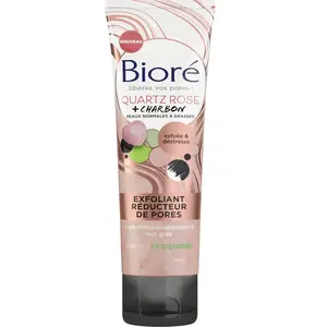Comparateur de prix : Biore Exfoliant Réducteur de Pores Quartz Rose + Charbon 110ml