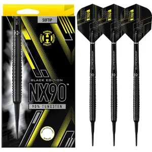 Harrows NX90 Black 90% Soft Tip - Flechettes pointe Plastique pas cher